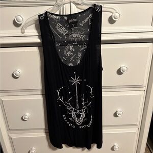 Warner Bros. Black Harry Potter Graphic Tank Top